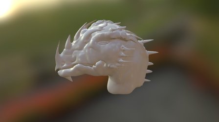 Dragon Head#3 (un-painted) 3D Model