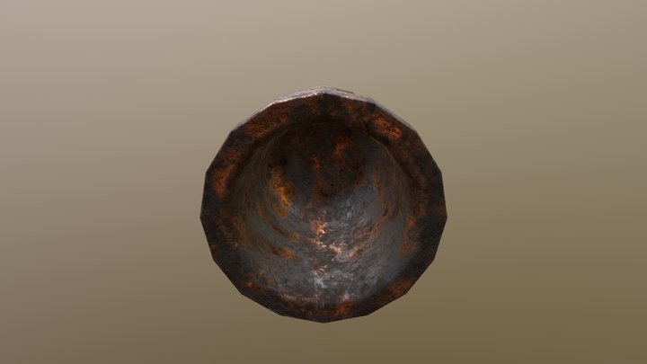 Rust Manhole 3D Model