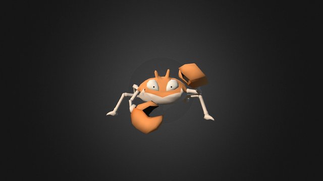 098 Krabby [Pixelmon] (Idle Animation) 3D Model