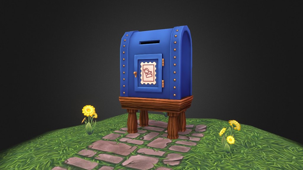 Post Office Big Mail Box v2 - 3D model by tragische [c0f150c] - Sketchfab