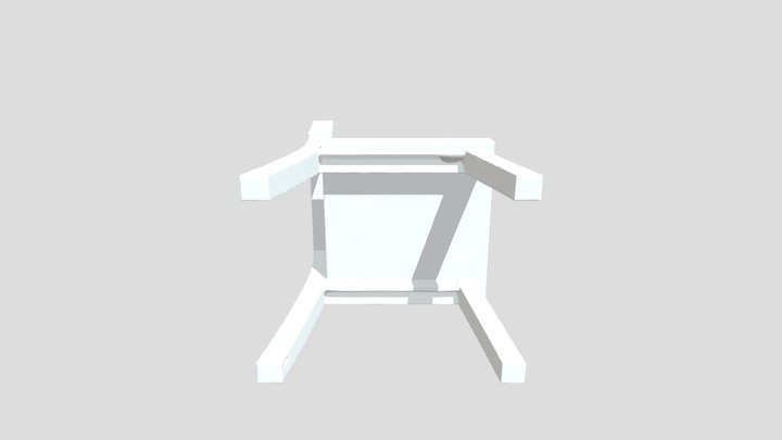 Simple 3D Chair, Low Poly - 3dshima 3D Model