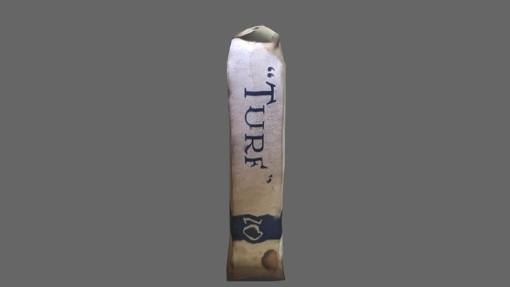 3D scan old Cigarette Packet (St George's Hall) 3D Model