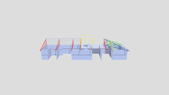 TECHO TIJERAL 3D Model