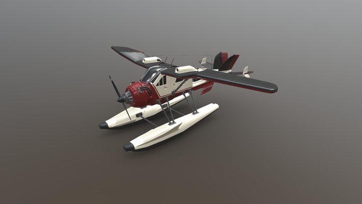 Atom Punk Seaplane 3D Model