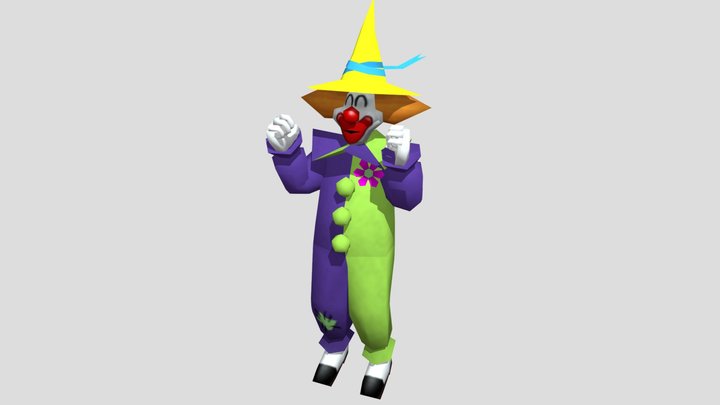 Magic Clown N64 Style 3D Model