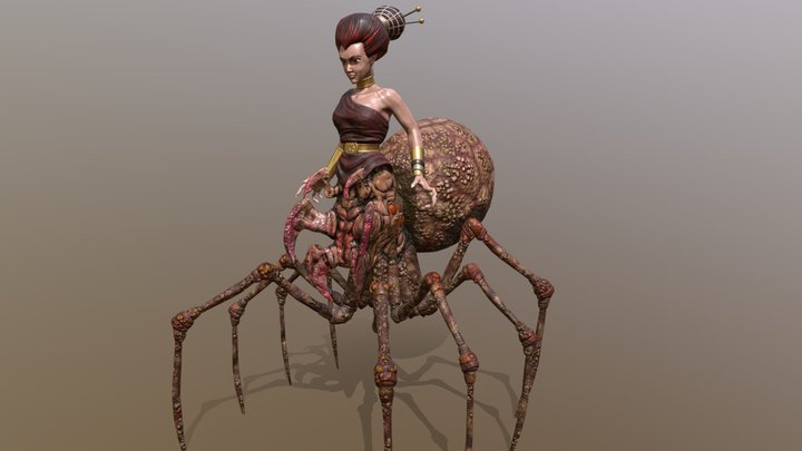 Arachne, Weaver of the Gods - Dark Plague 3D Model