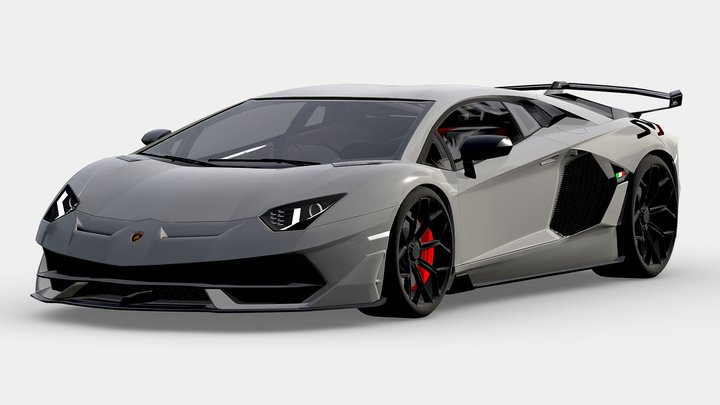 Lamborghini Aventador SVJ 3D Model