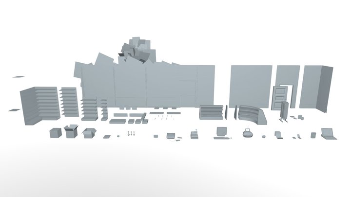 Second-Hand Electronics Store Asset Pack 3D Model