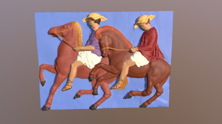 Restoration of Block W IX of Parthenon Frieze 3D Model