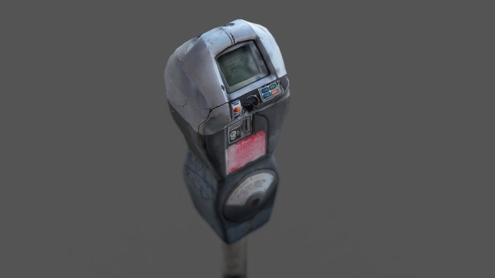 Parking Meter Scan LOWPOLY – Modelo 3D gratuito STL