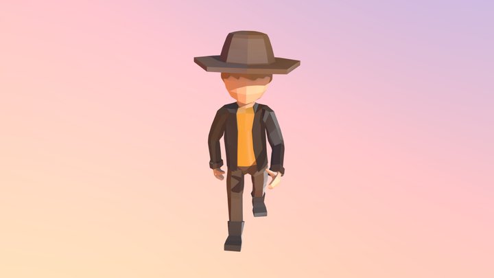 Walking Man 3D Model