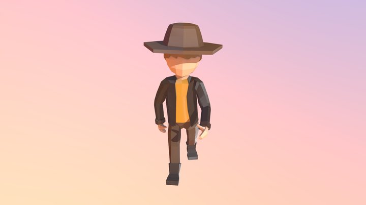 Walking Man 3D Model