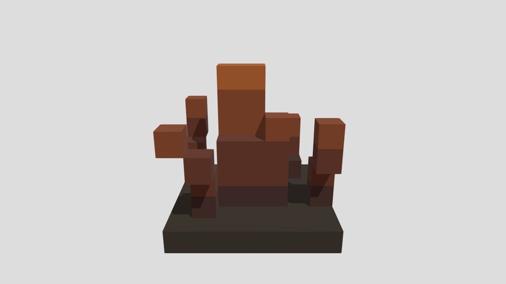 Russet Grass Tuft - Voxel 32x32