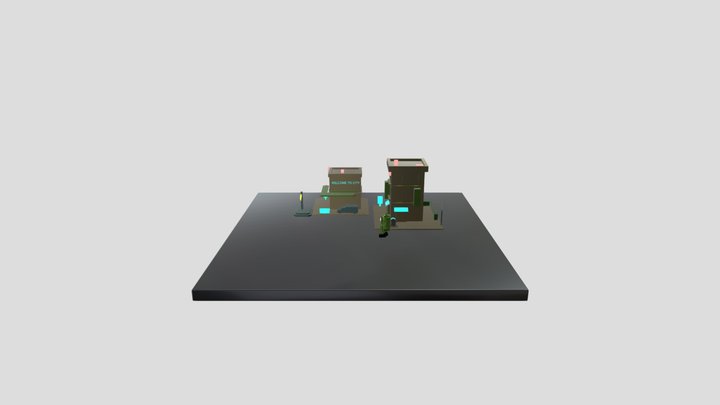 b 3D Model
