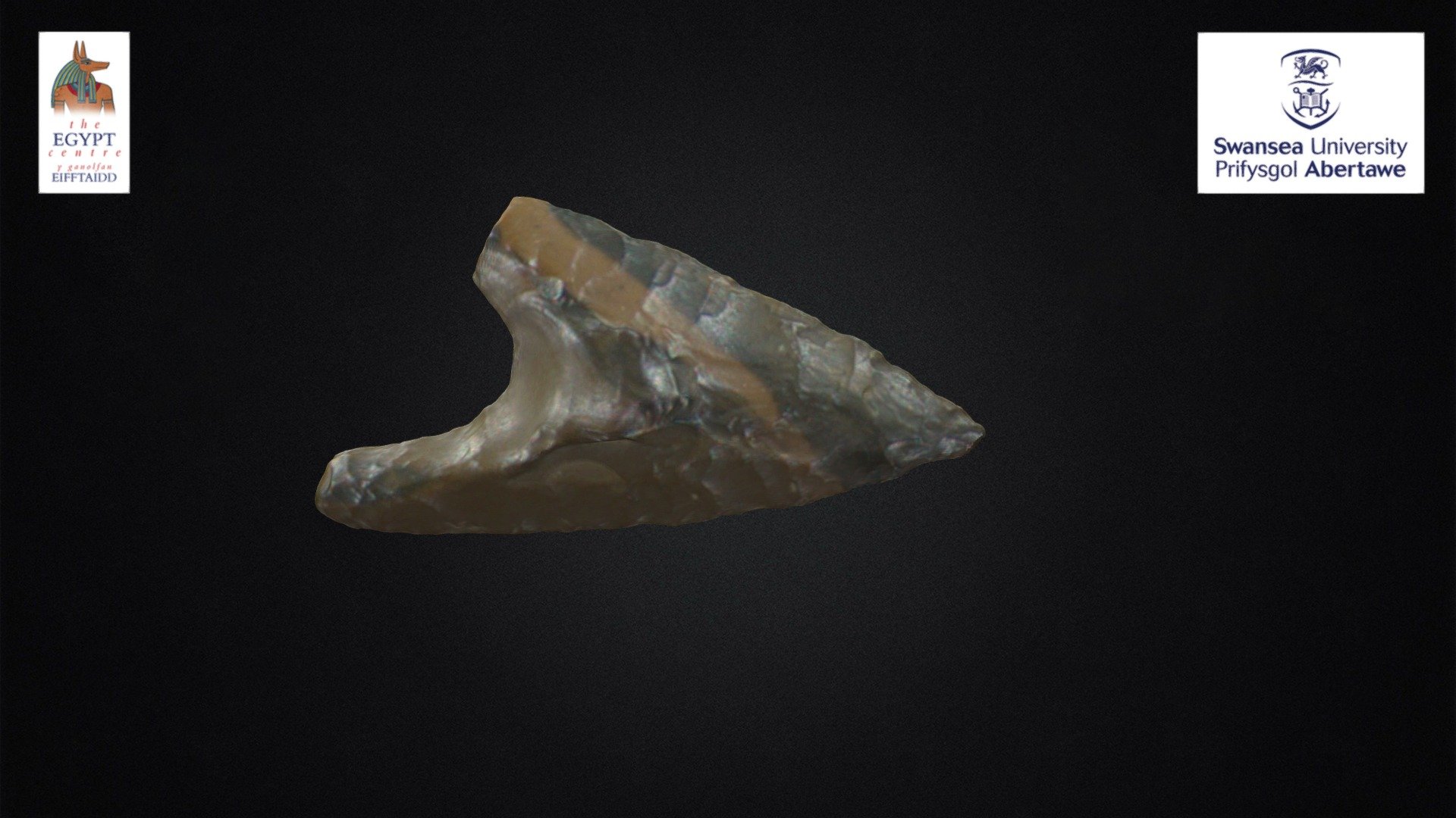 Flint Arrowhead (W1370) - Download Free 3D Model By The Egypt Centre ...