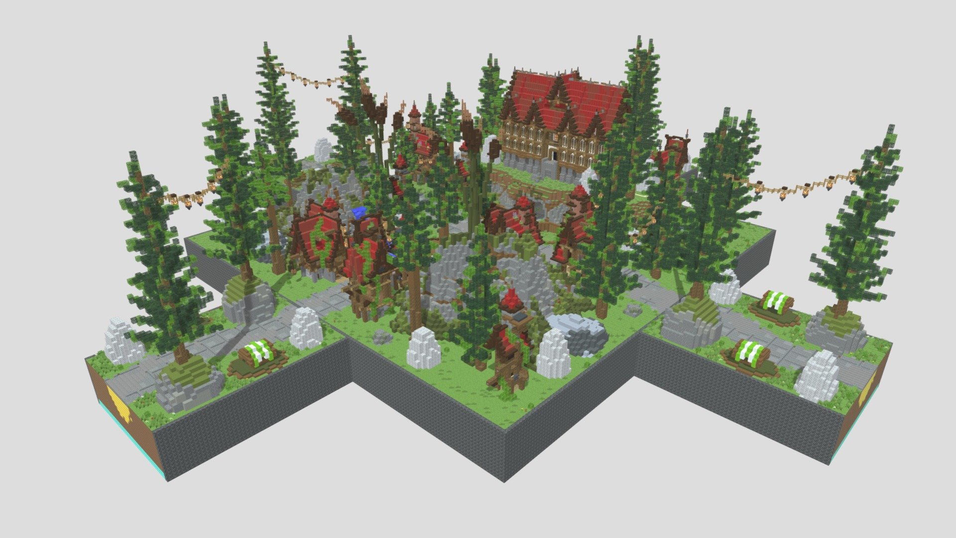 HCF Spawn + Road - MEVIEVAL Theme - 3D model by AstrumProjects [c0f8a9b ...