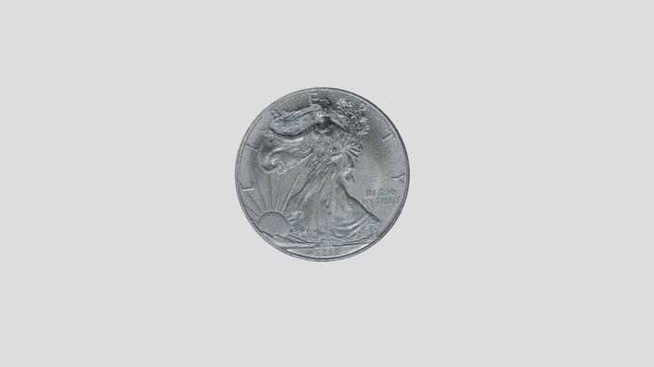 Liberty Coin 3D Model