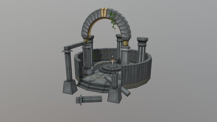 Temple 3D Model