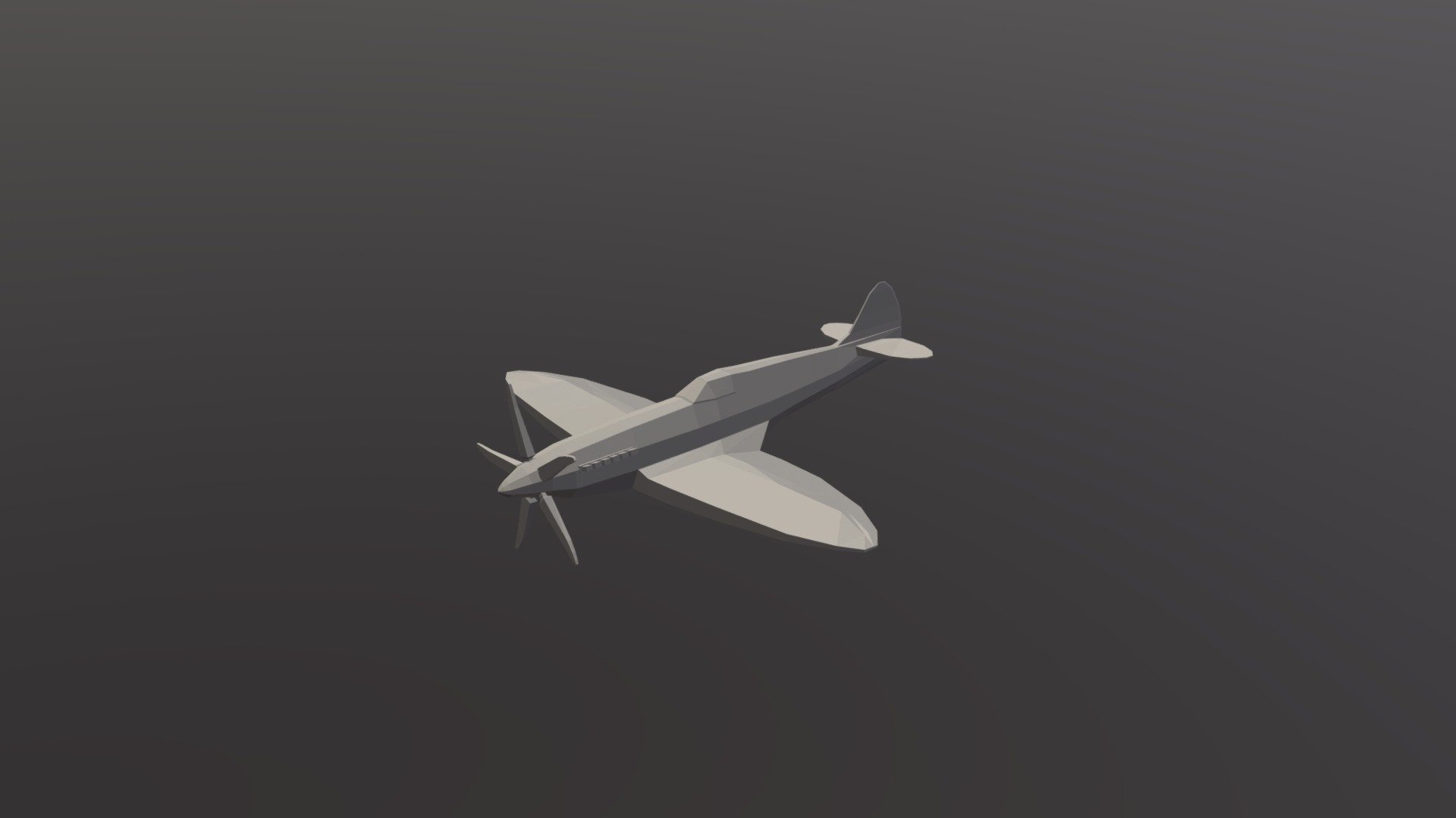 LowPoly Spitfire