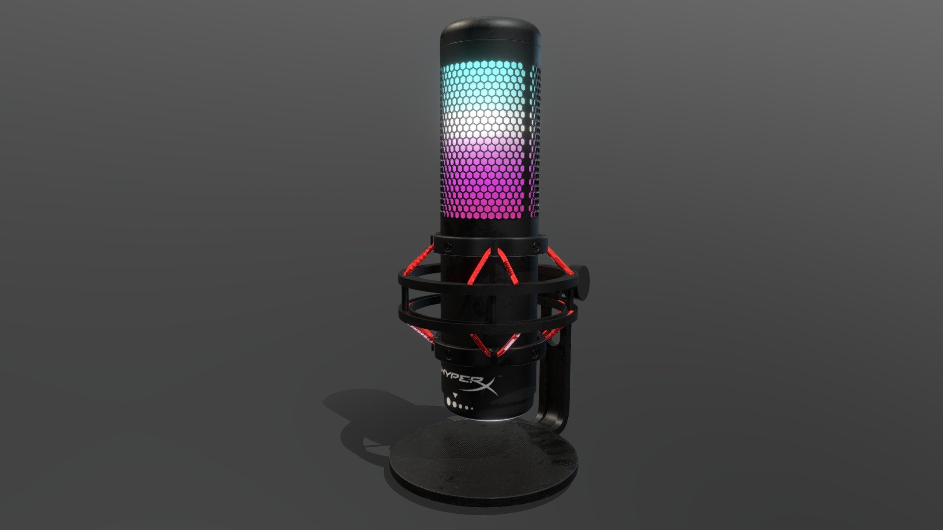 Quadcast Microphone Hyper X — Sketchfab embed 3D viewer