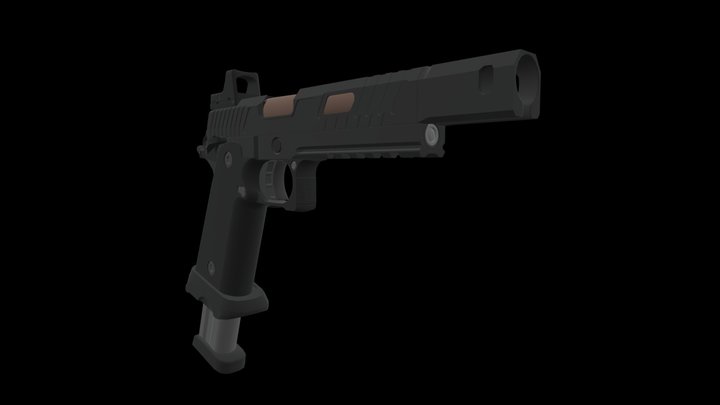 Low poly Firearm: TTI Combat master ALPHA Free 3D Model