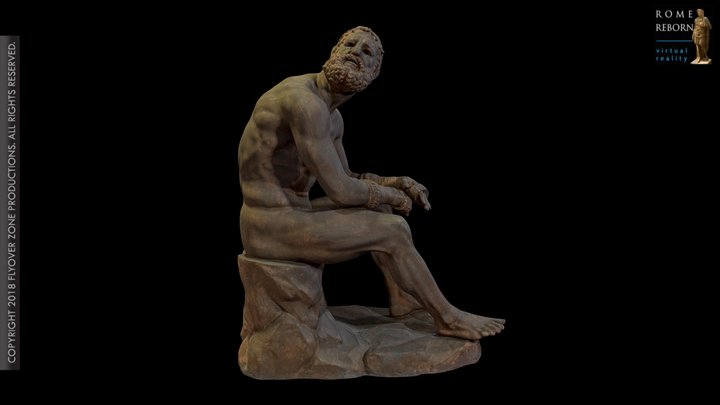 3D rendering of Seated Boxer