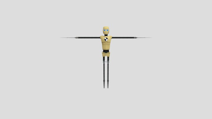 Stilts Character 3D Model