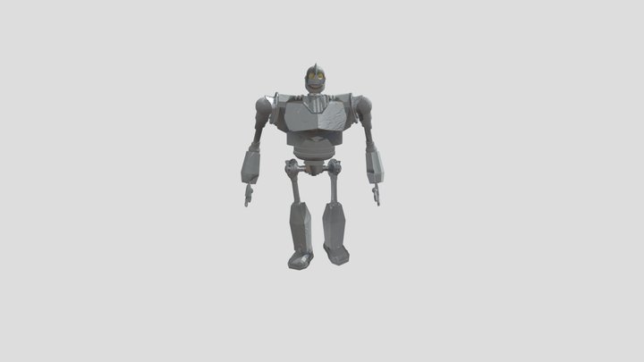 Iron Giant Walking for SketchFab 3D Model