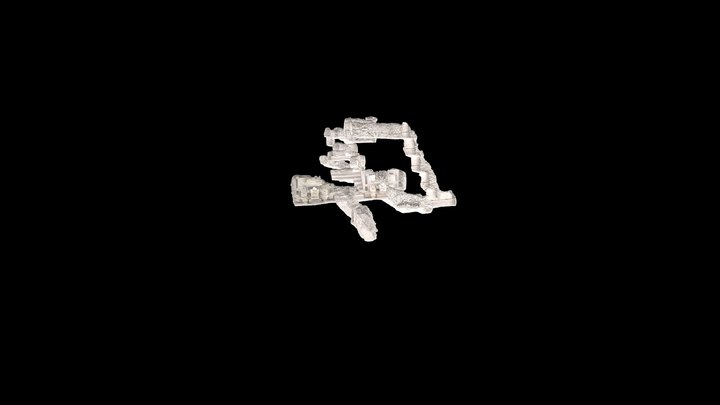 Pyramid of the Wooden Lintel - Structure M7-1 3D Model