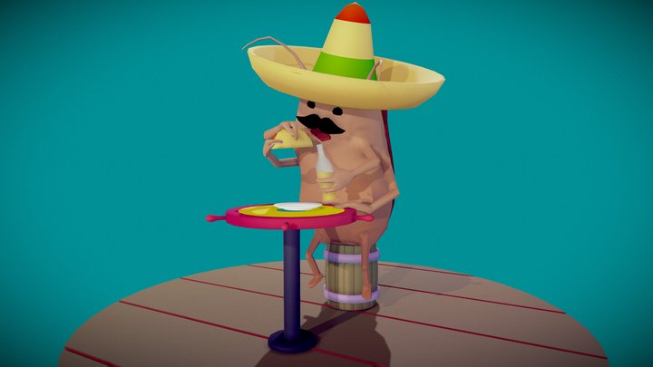 La Cucaracha 3D Model