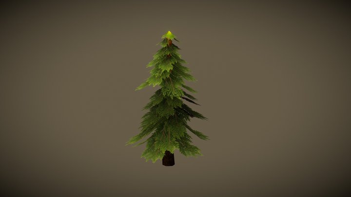 Tree Pine Stylize 3D Model