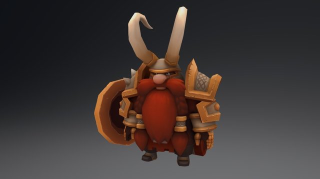 Dwarf Warrior 3D Model