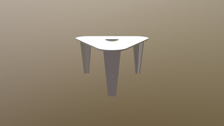 Mesa Triángulo 3D Model