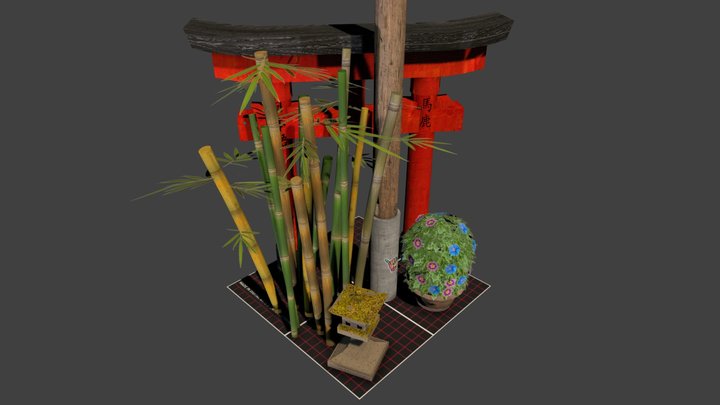 5 Props 3D Model