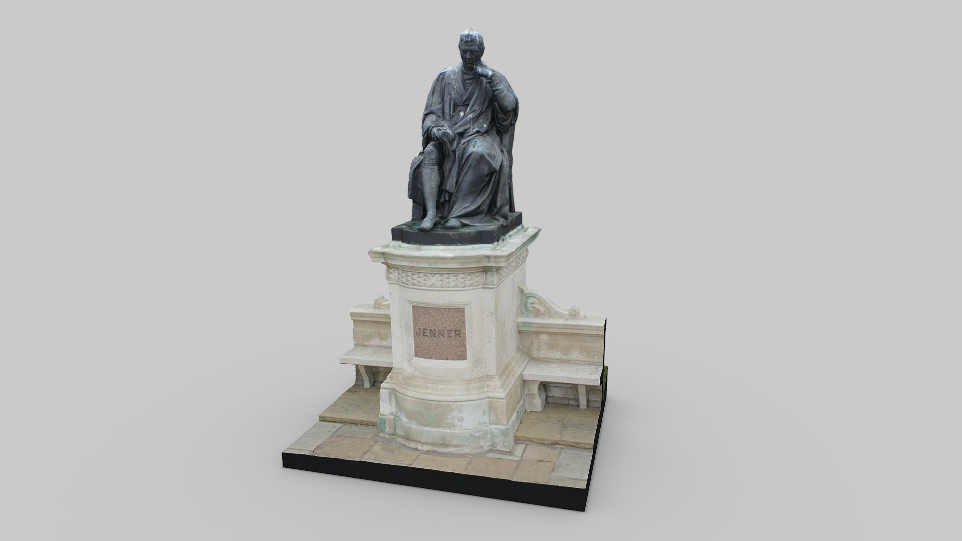 Statue in Hyde Park London — Sketchfab embed 3D viewer