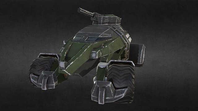 War Armored Car 3D Model