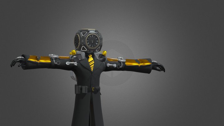 Future Clockman v3 FREE 3D Model