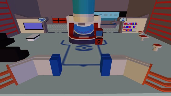 x and y Pokemon center  3D Model