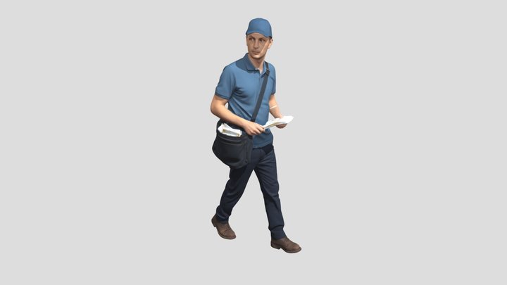 Courier In Motion – Free 3D Model STL
