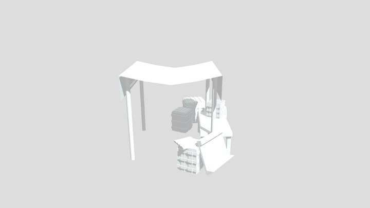 marketstall 3D Model