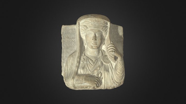 Palmyrene Funerary Relief 3D Model