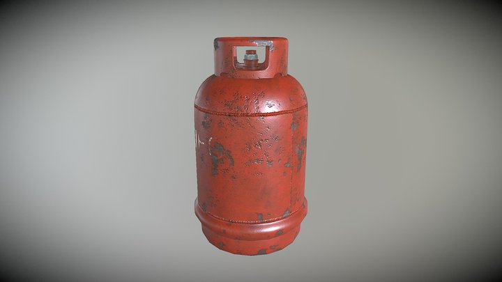 Gas Bottle 3D Model