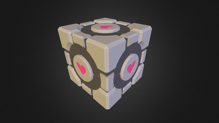 Portal Companion Cube 3D Model