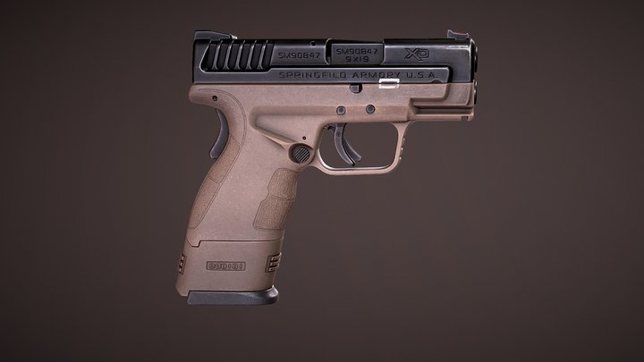 springfield_handgun 3D Model