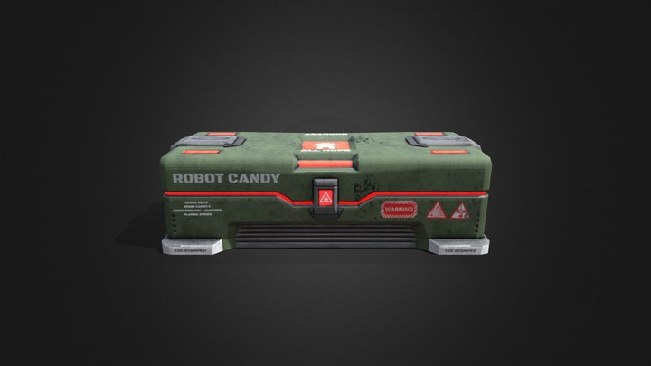 Robot Weapon Crate 3D Model
