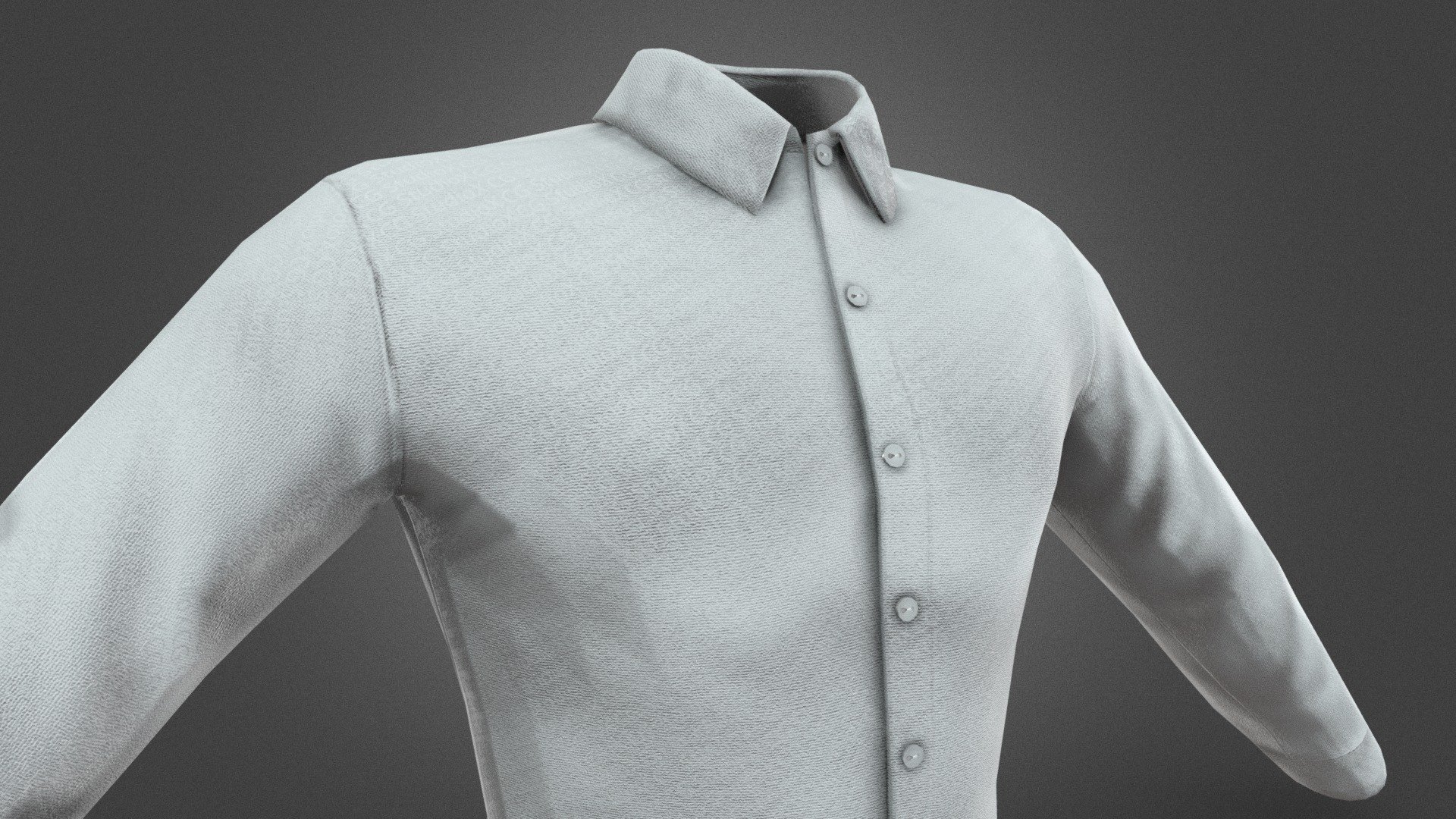 White Suit Shirt — Sketchfab embed 3D viewer