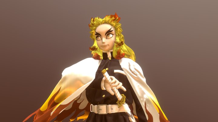 Demon Slayer - Rengoku Kyoujurou – Gratis 3D-model STL