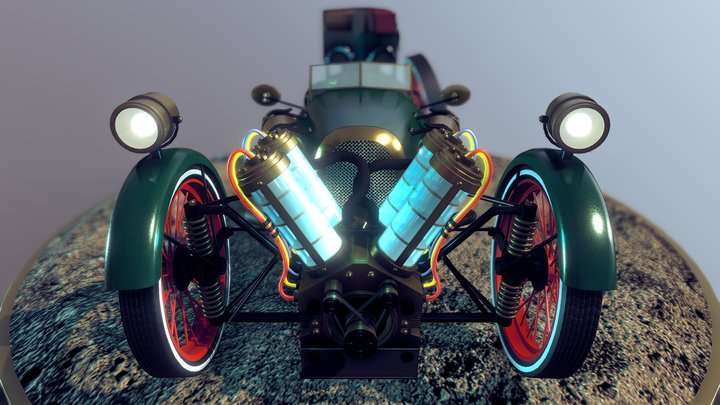 Archibald Kilduthies Amazing Electric Carriage 3D Model