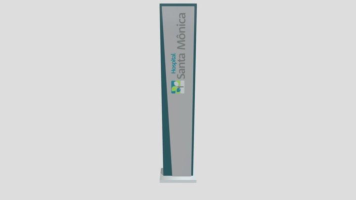 Totem Hospital Santa Mônica versão 3 3D Model