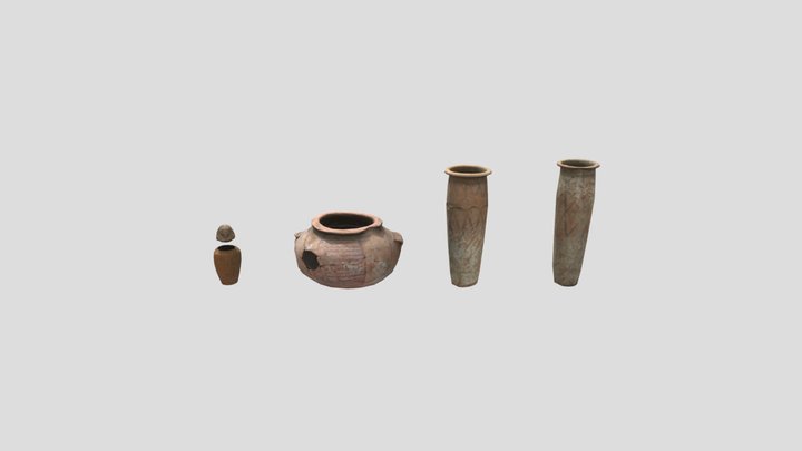 Egyptian Assets 7 (Retopo Photo Scan) 3D Model
